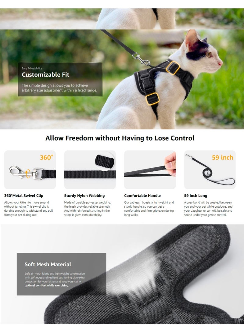 Baraka Adjustable And Breathable Chest-Back Style Pet Leash. Anti-Escape Vest, Easy To Control, Suitable For Outings And Walks. - Image 2